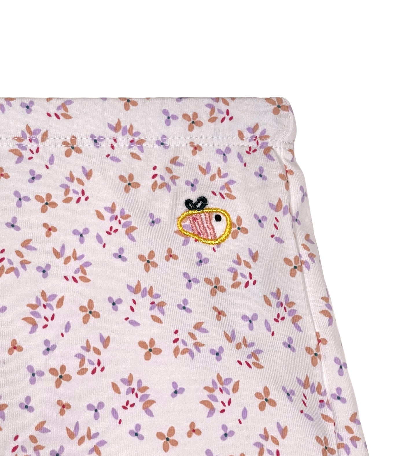 Pantaloncino e maglietta in cotone biologico – Fantasia Fiorellini