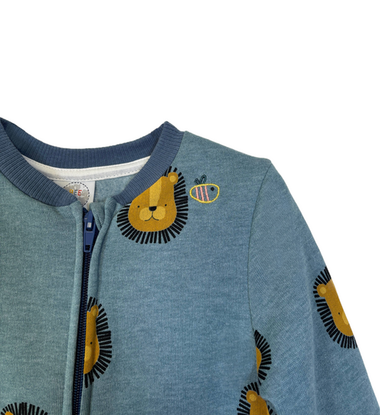 Tutina in cotone felpato biologico - Fantasia Leoni