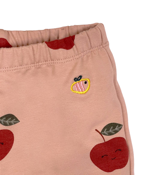 Pantalone corto in cotone biologico – Fantasia Mele