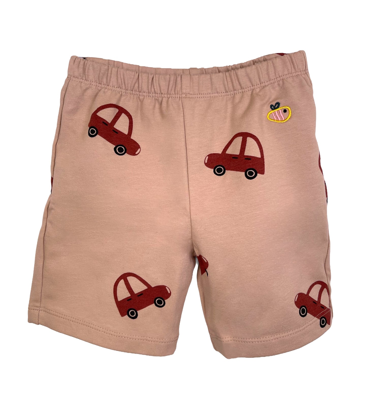 Pantalone corto in cotone biologico – Fantasia Macchinine