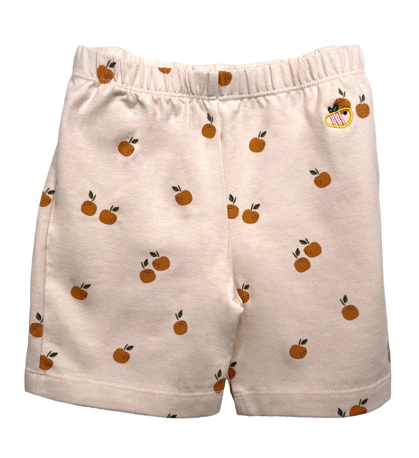 Pantaloncino e maglietta in cotone biologico – Fantasia Mandarini