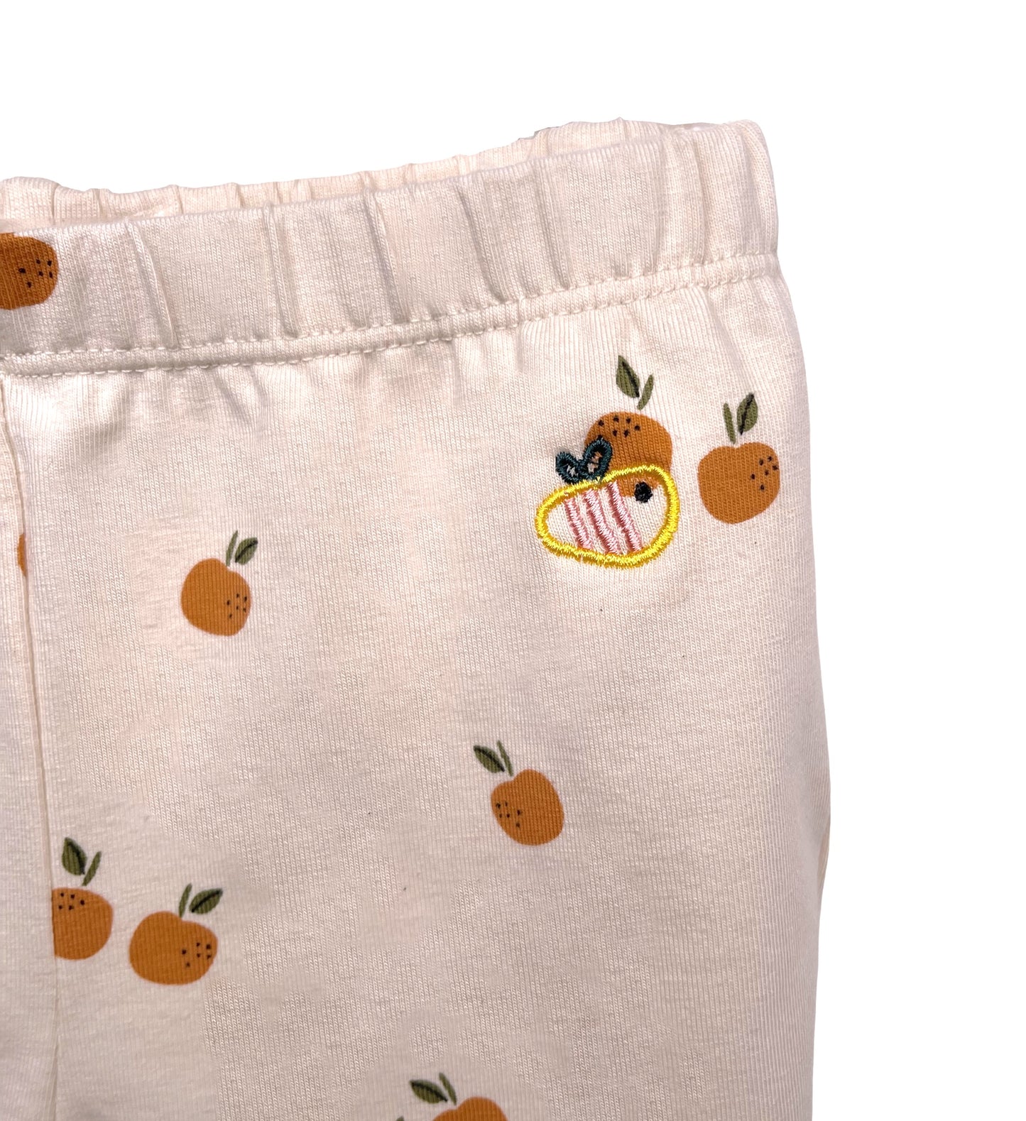 Pantaloncino e maglietta in cotone biologico – Fantasia Mandarini