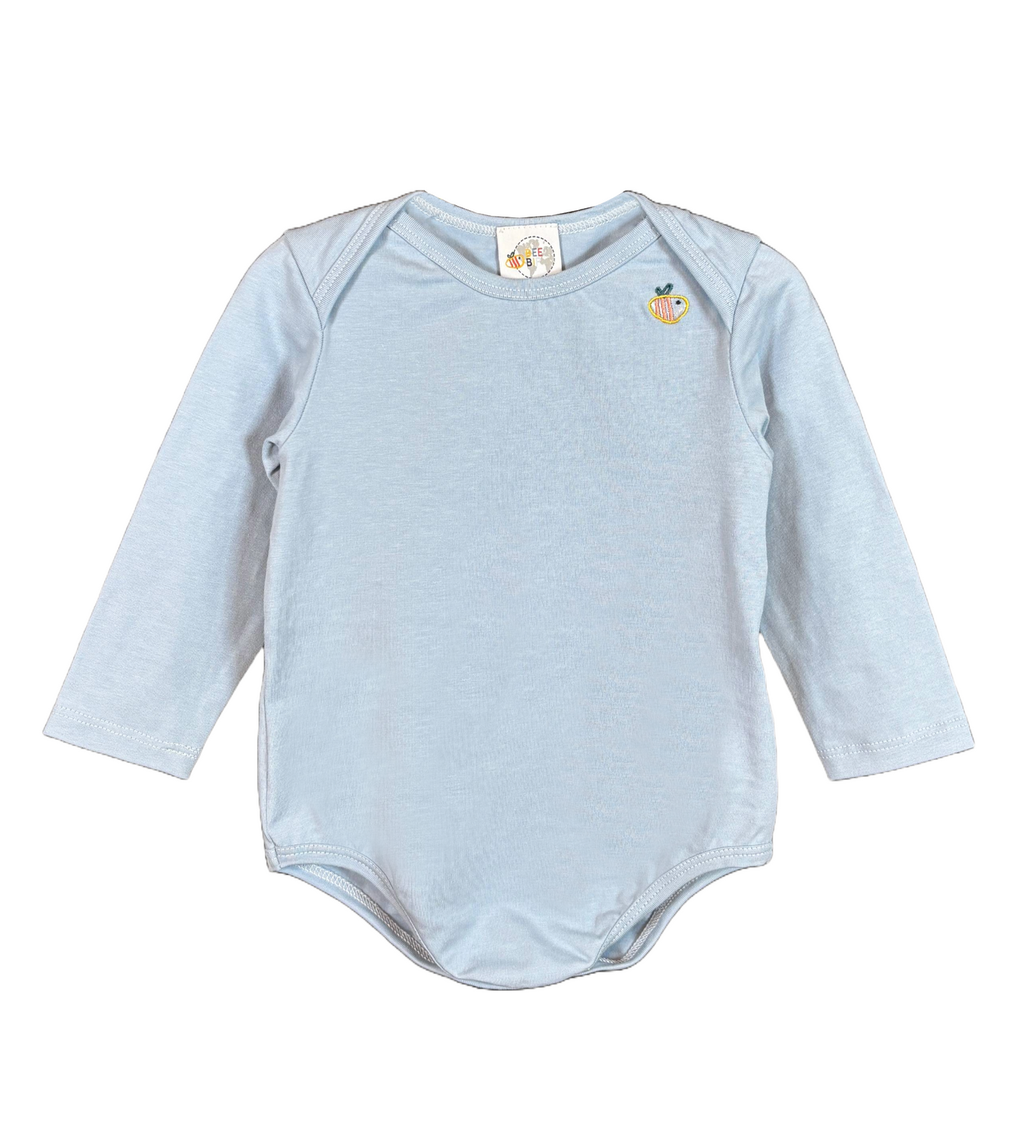 Body in cotone biologico - Celeste
