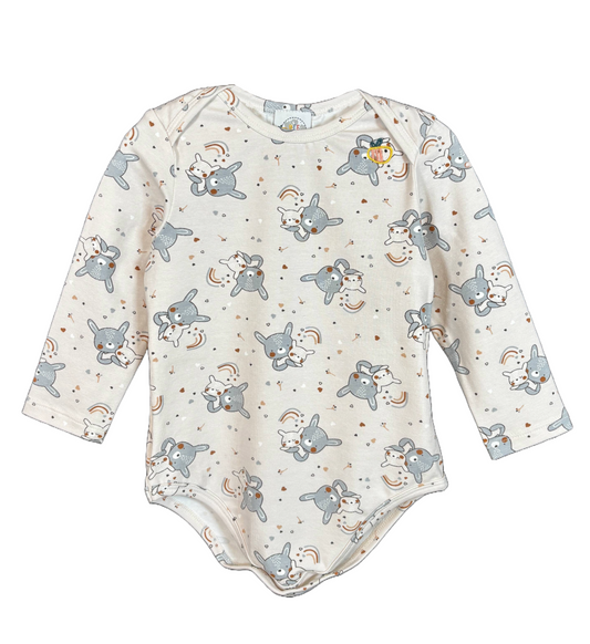 Body in cotone biologico - Fantasia Coniglietti