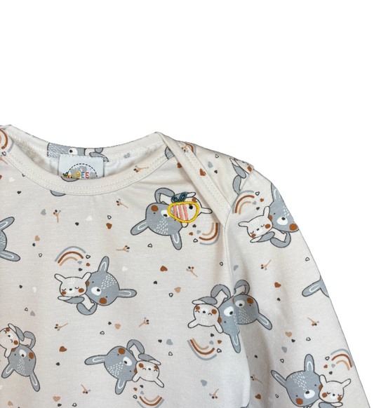 Body in cotone biologico - Fantasia Coniglietti