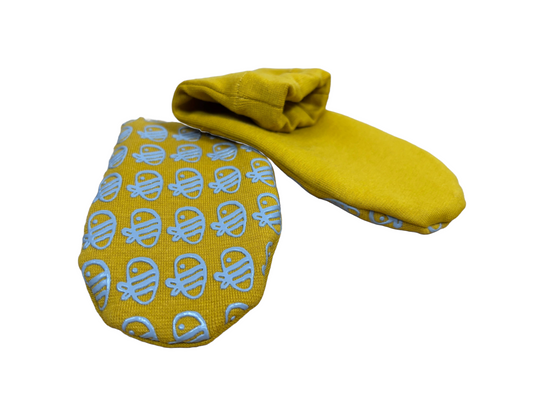 Calzini antiscivolo in cotone biologico - Senape