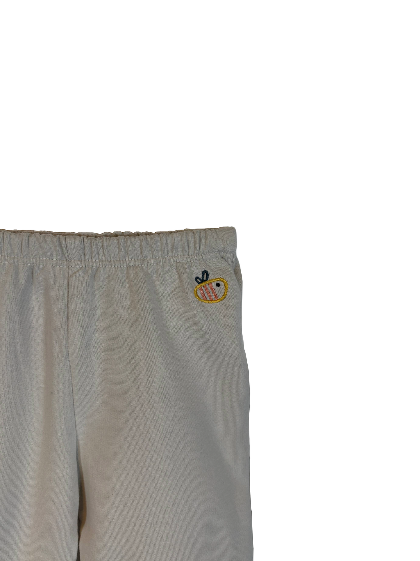 Pantalone lungo con piedini in cotone biologico felpato – Color Grigio chiaro
