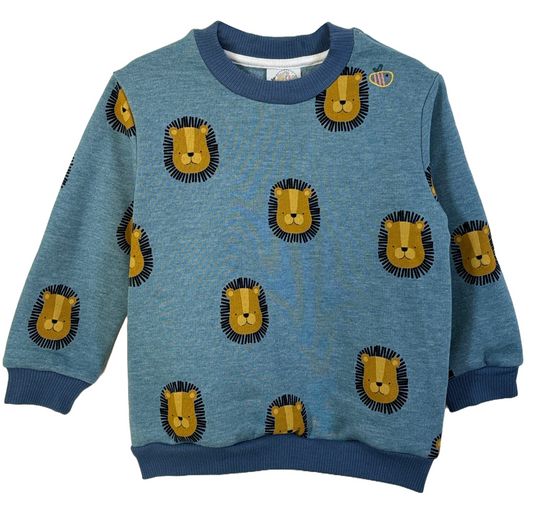 Felpa in cotone biologico felpato – Fantasia Leoni