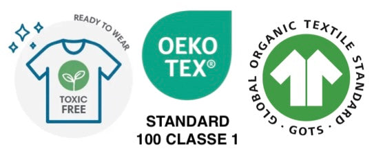 Pantalone lungo con piedini in cotone biologico felpato – Color Panna