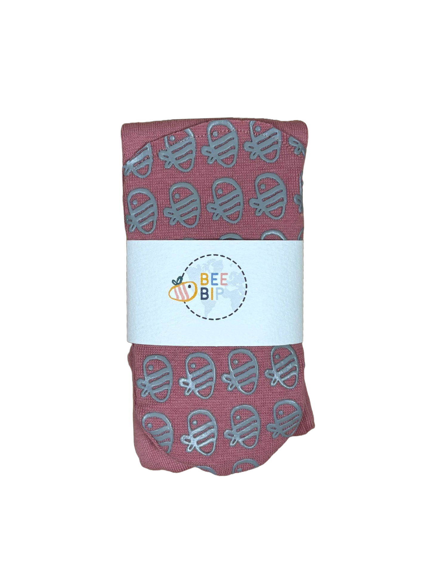 Calzini antiscivolo in cotone biologico - Rosa Malva