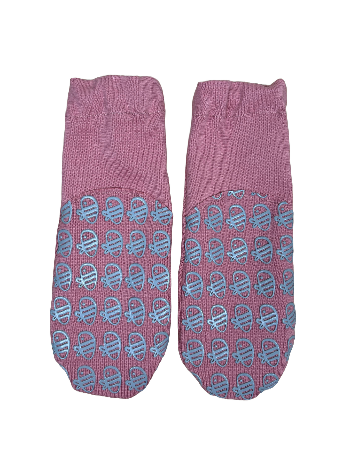 Calzini antiscivolo in cotone biologico - Rosa Malva