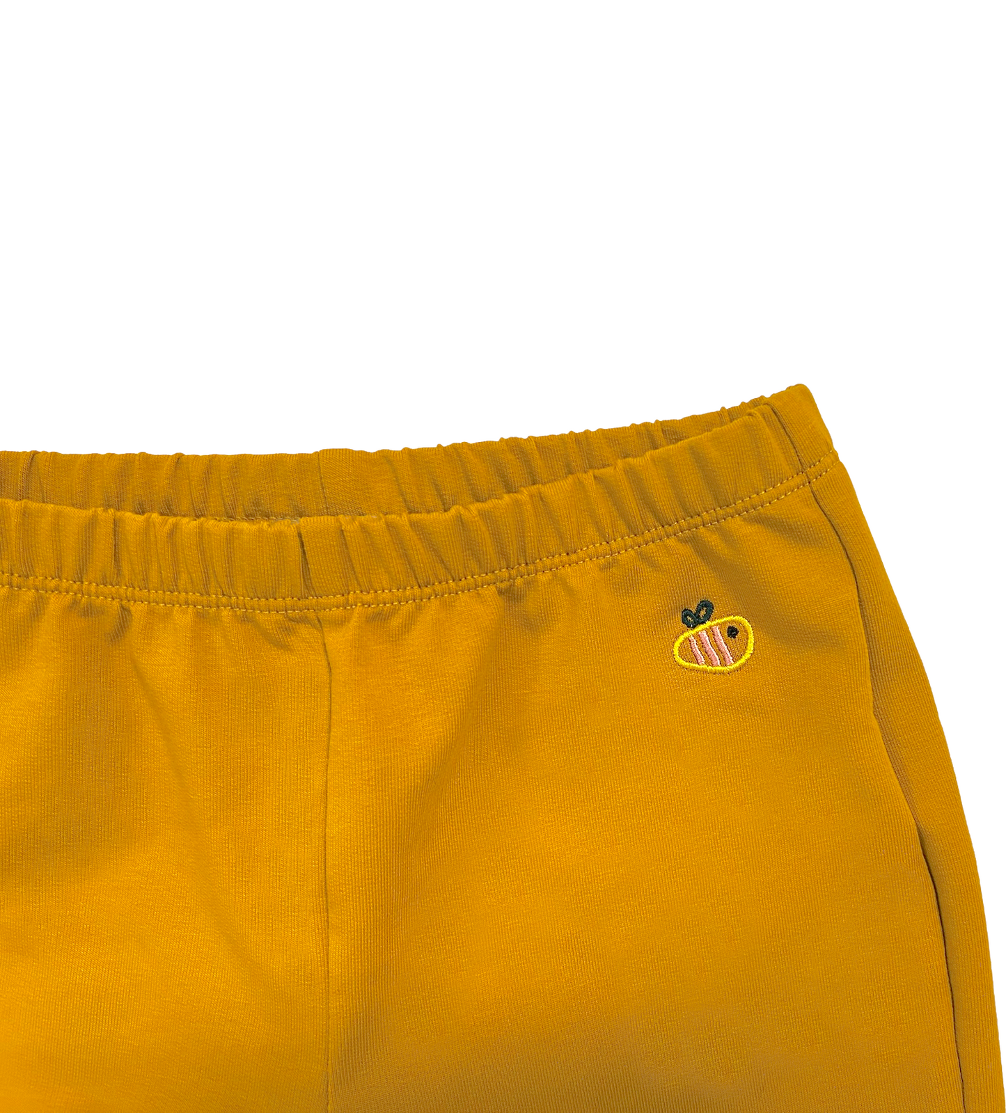 Pantalone lungo leggero in cotone biologico - Senape con toppe cani